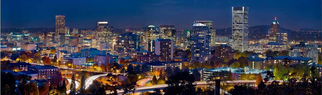 Night time in Portland, Oregon