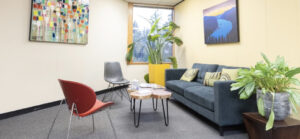 Portland Ketamine Clinic waiting room, ketamine therapy